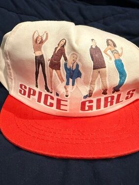Spice Girls White and Red Kids Snapback Hat for Kids